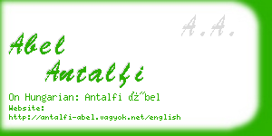 abel antalfi business card